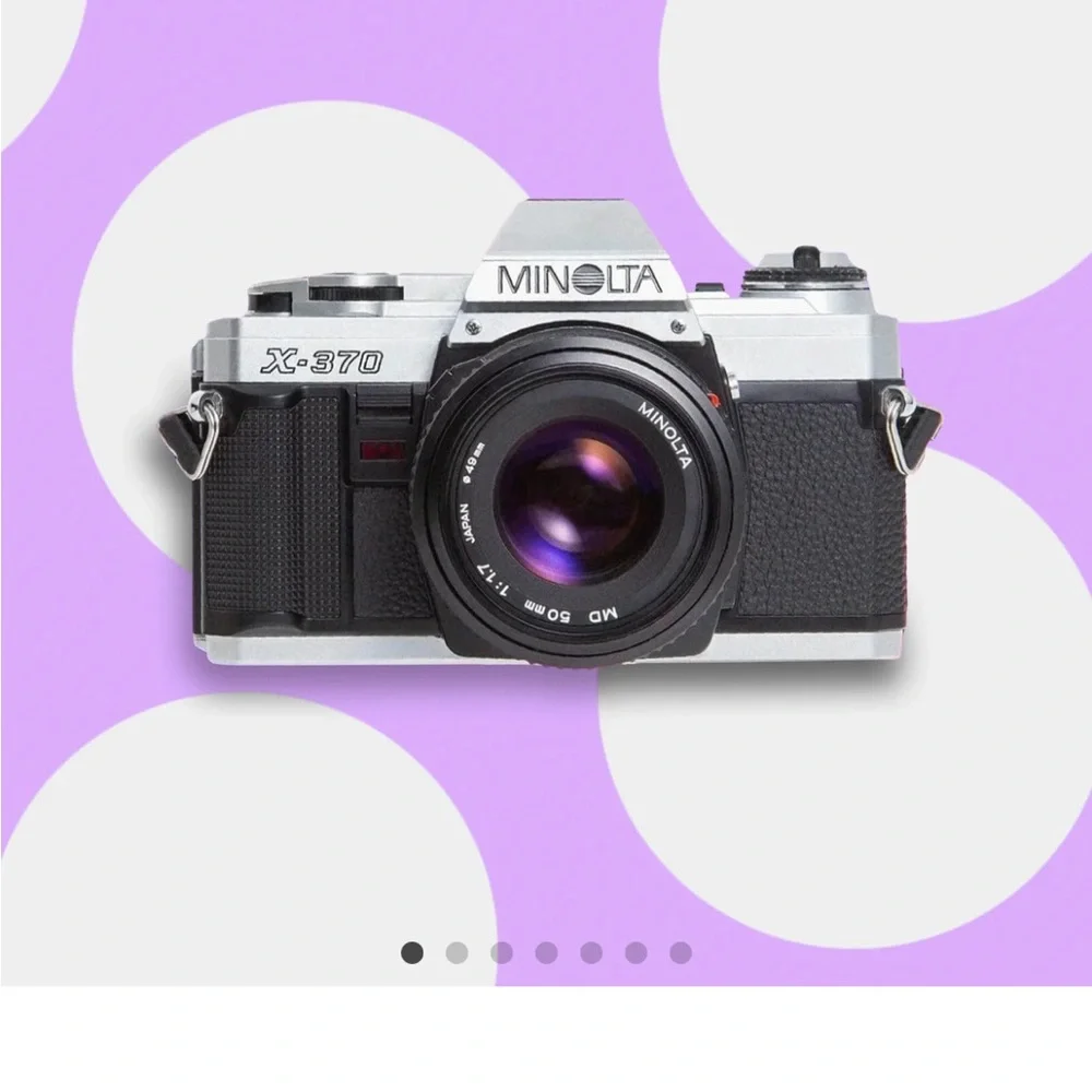 Minolta X-370 Black and Silver Film Camera